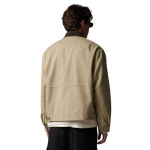 Chaqueta con Cuello en Contraste para Hombre y Mujer en Color Beige con Diseño Elegante, Cierre de Cremallera, Tela de Alta Calidad y Ajuste Cómodo - Product Image 6