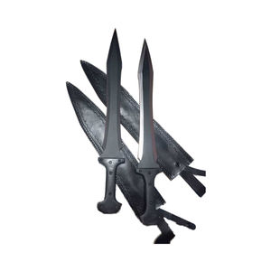 Espada Corta Negra de Doble Filo Estilo Gladius, Hoja de Acero al Carbono con Mango de Micarta y Funda, Personalizable OEM, ¡Venta Caliente! - Product Image 1