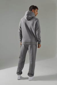 2026 <b>Oversized</b> Stacked Men's Tracksuit Luxury Heavyweight Baggy Hoodie Casual Sports Set Cotton <b>Jogger</b> Suit Wholesale Supplier - Product Image 2