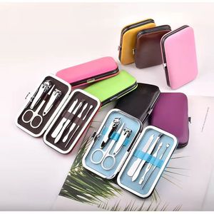 High Quality <b>Nail</b> Treatment Set 7pcs Stainless Steel Grooming <b>Kit</b> for Men Women Portable Gift Box - Product Image 4