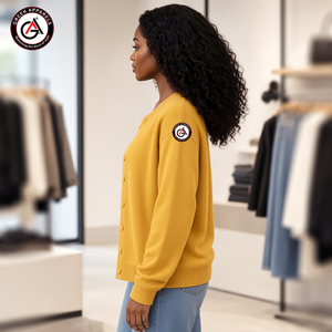 Sigma Gamma Rho Soror Embroidery Women Acrylic <b>Cardigans</b> | SGRho Sorority Embroidered Ladies Custom Style <b>Cardigan</b> <b>Sweater</b> - Product Image 3