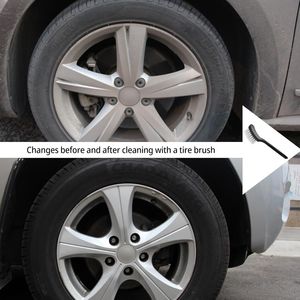 Spazzola per Pulizia Pneumatici e Tappeti in Bianco e Nero per Autolavaggio e Interni Auto, per Tappetini e Abitacoli - Product Image 2