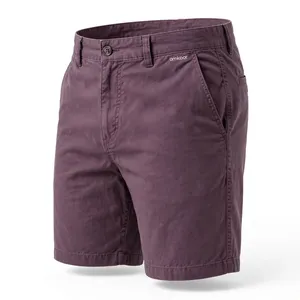 Shorts Bermuda Homme Amkoor Couleur Unie Grande Taille Taille Mi-Haute Cordon de Serrage Logo Côté Droit Séchage Rapide Polyester Coton - Product Image 6