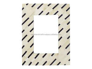 Marco de Fotos Redondo de Estilo Étnico de Lujo, Material de Hueso, Diseño Divertido, Artesanía SAMI, Color y Tamaño Personalizables, Decorativo - Product Image 5