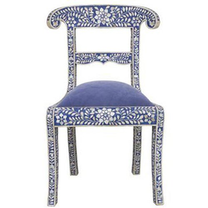 Chaises de salle à manger en os incrusté pour des espaces élégants, style moderne avec options de taille personnalisées, options d'incrustation haut de gamme - Product Image 1