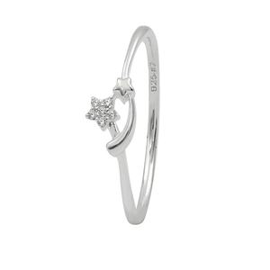 Anillos de Compromiso de Plata de Ley 925 con Estrella, Modernos para Mujer, para Aniversario de Bodas y Ocasiones de Regalo - Product Image 1