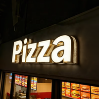 Letras de Canal 3D Personalizadas, Letreros de Acero Inoxidable para Cafetería, Letreros Comerciales LED, Letrero Metálico Exterior con Logotipo
