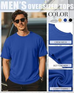 Camiseta de Algodón para Hombre, Moderna, de Manga Corta, Cuello Redondo, Tela Suave y Transpirable, Ropa Casual para Uso Diario, Proveedor Mayorista de Ropa de Verano - Product Image 4