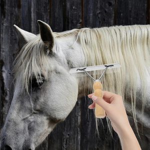 Peigne de toilettage classique en acier inoxydable écologique pour chiens et chats |   Peigne démêlant 48 broches anti-rouille pour poils d'animaux épais, fins et longs - Product Image 6