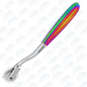 Roue de Wartenberg pour instruments chirurgicaux – Roue de sensation neurologique de haute qualité pour tests neurologiques – Demi-roue arc-en-ciel - Product Image 5