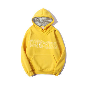 เสื้อฮู้ดดี้ปักโลโก้คริสตัลแบบกำหนดเองสำหรับฤดูหนาว แบบสวมใส่ได้ทั้งชายและหญิง เป็นมิตรกับสิ่งแวดล้อม มีกระเป๋า หลายสี ผ้าฝ้ายขนแกะ คุณภาพสูง ผู้ผลิต OEM - Product Image 2