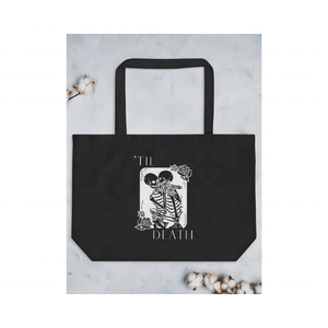 กระเป๋าโท้ทผ้าคอตตอน100% แบบโบฮีเมียนทำมือรีไซเคิลได้ทรงเรขาคณิตทำด้วยมือทนทานยั่งยืน - Product Image 1