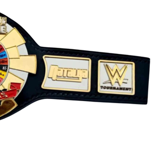Wheel of Fortune Champions Tournament Belt WWE Design Premium Quality Black Strap with Colorful Wheel and Gold Plates - Product Image 5