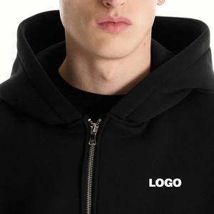Ensemble de survêtement ample et épais pour homme avec fermeture éclair, 500 GSM, coupe décontractée, pantalon à capuche et cordon de serrage, style streetwear - Product Image 4