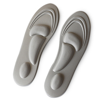 Semelles intérieures en tissu gris souple pour l'équilibre du pied, anatomiquement contournées, rembourrées, robustes et fiables