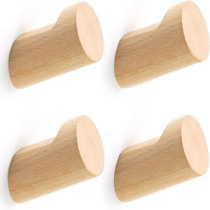 Este juego de ganchos de pared minimalistas de madera de haya es la combinación perfecta entre la calidez orgánica y la funcionalidad moderna. - Product Image 2
