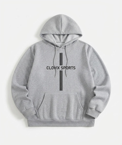 Sudadera con Capucha para Hombre Earn It Daily, Blanca, de Algodón French Terry, Estilo Casual, con Estampado Frontal, Corte Regular, Estilo Otoñal - Product Image 2