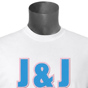 เสื้อยืดพิมพ์ลายตัวอักษร Jack & Jill Mens Organization สีขาว เนื้อผ้านุ่ม สวมใส่สบาย เหมาะสำหรับงานอีเว้นท์ จำหน่ายจำนวนมาก ใส่ได้ทุกวัน ของใหม่ - Product Image 2