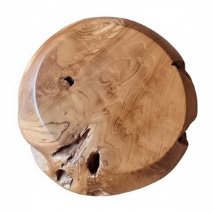 Seating Furniture Premium Natural Teak Root Organic Wholesale Ball <b>Stool</b> Solid Wood Rustic Apartment <b>Bedroom</b> Handmade Home Decor - Product Image 3