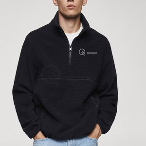 Suéter Polar de Invierno Premium para Hombre, Mezcla de Algodón, con Media Cremallera, Cálido, Suave y Cómodo para Uso Casual - Product Image 3
