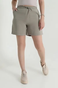 Ever Glow Lightweight Breathable Fur Trim <b>Bow</b> Flowers Tassel Women's Shorts Elastic Waistband Side-seam Pockets Eco-Friendly - Product Image 5