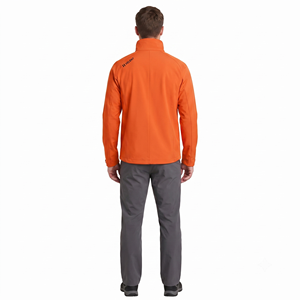 Veste imperméable en polyester pour homme, orange, vêtements d'extérieur - Product Image 2