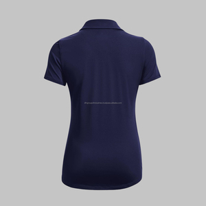 Chemise de golf coupe ajustée pour hommes de haute qualité 88% Polyester 12% Spandex Design de sublimation personnalisé Motif solide Anti-rides 88% - Product Image 3