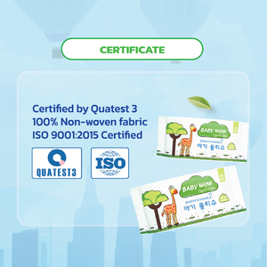 Toallitas Húmedas Baby Wow, 80 Unidades, Ecológicas, No Tejidas, Desechables, Perfumadas, para Uso Doméstico - Product Image 5