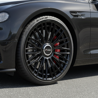 Nuevas llantas ligeras de aleación Bentley Flow Formed, cóncavas, multirradio, plateadas mecanizadas, de 19-24 pulgadas y 25 mm.