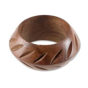 <b>Hand</b> Carved Wooden Napkin <b>Rings</b> For Wedding Dinner Festive Occasion Customized Handmade Napkin Loops For Tableware Accessory - Product Image 5