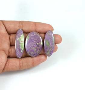Pierres précieuses en stichtite naturelle de qualité supérieure, de formes variées, finition élégante pour la création de bijoux en argent - Product Image 6