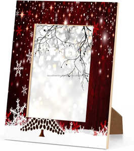 Marco de fotos de madera personalizado con forma única y diseño de impresión UV para decoración del hogar o regalos a un precio razonable - Product Image 1