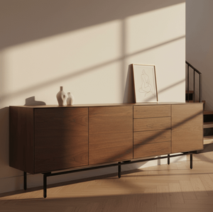 Hoshi Natural Teak Wood Solid Wood Eco-Friendly Convertible <b>Drawer</b> Cabinet Scandinavian Bedroom Living Room <b>Storage</b> Solution - Product Image 5