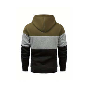 Sudaderas con capucha unisex personalizadas extragrandes con cremallera, estilo urbano, de moda, al por mayor, informales, deportivas, con cuello con capucha, lisas - Product Image 2