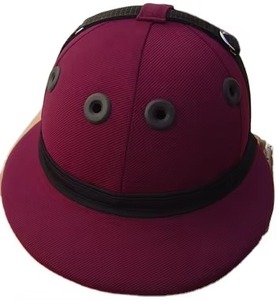 Casco de Equitación Personalizado con Logotipo, Modelo Jokey, Cómodo, de Sarga de Algodón, Bordado, de Fibra de Vidrio, para Uso Ecuestre - Product Image 1