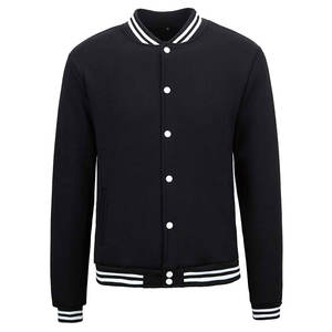 Blouson Bomber Personnalisé Marron Blanc-Or 2025 – Veste de Baseball Homme Coupe-Vent à Boutons Intégraux - Product Image 1