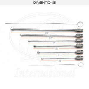 ชุดเข็มฉีดยาสแตนเลสแบบใช้ซ้ำได้ Rizbro International Bird Feeding พร้อมหัวเข็มแบบ Luer-Lock ตรง 8 ชิ้น ปลายเข็มแบบ Bud Tip ผิวเงา ISO CE - Product Image 4