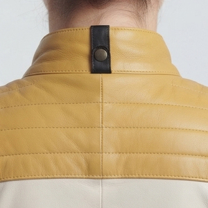 Women Turn-Down-Collar Leather <b>Jacket</b> Female Zip-Up Leather <b>Biker</b> <b>Jackets</b> Ladies PU Motorcycle <b>Jacket</b> With Side Zipper Pockets - Product Image 4