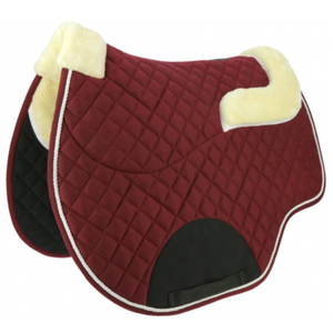 Tapis de selle d'équitation sur mesure en polycoton, haute qualité, style anglais et western, finition satinée avec mousse - Product Image 1