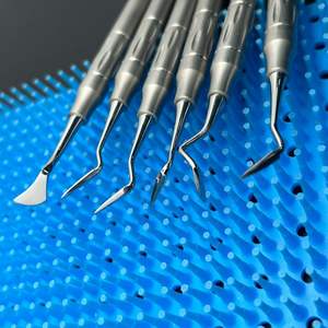 Instrumentos de Cirugía Dental, 6 Piezas de Alta Calidad en Acero Inoxidable, Herramienta Manual para Limpiar Implantes y Huesos, Narham Enterprises - Product Image 2