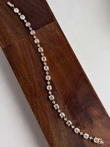 Moissanite Asscher & Round Cut Diamond Tennis <b>Bracelet</b> For Women's 925 Sterling <b>Silver</b> Fine Gold Plated Party Gift For Lovers - Product Image 3