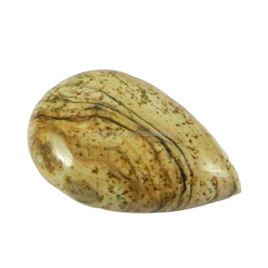 3.30 Gms ภาพแจสเปอร์17X26มม. ลูกแพร์ Cabochon อัญมณีหลวมสำหรับทำเครื่องประดับ - Product Image 5