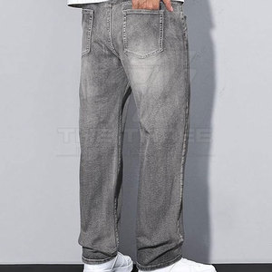 Pantalones Vaqueros Modernos de Estilo Urbano, Corte Recto, Cintura Media, Ligeros, Cómodos y Elegantes para Uso Diario Informal y Viajes - Product Image 3