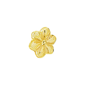 Wholesale 14K18K24K <b>Gold</b> Plated Arab Middle East <b>Dangle</b> <b>Earrings</b> & Matching Finger Ring Set African, Turkish Design <b>Earrings</b> Set - Product Image 4