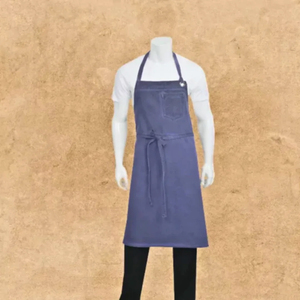Tablier classique résistant à la chaleur, lavable en machine, en coton, taille réglable, une poche, usage quotidien, cuisine, unisexe - Product Image 1