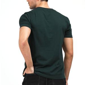 High Quality 100%cotton Men's Color Blocked <b>Geometric</b> Casual T-<b>Shirt</b> Short Sleeve Knitted Summer Top - Product Image 3