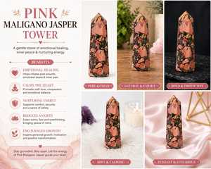 Obelisco de Jaspe, Torre de Cristal, Piedra Natural Pulida, Decoración para el Hogar, Forma de Pirámide, Pieza de Colección - Product Image 5
