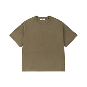 Prime Quality Custom <b>Logo</b> Heavyweight Knitted Round Neck T-shirts 100% Cotton Men 300 Grams Oversized Boxy Blank Men Shirts - Product Image 1