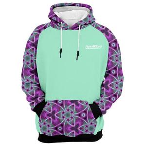 Sudadera con Capucha Personalizada para Hombre, Estampado Geométrico, Sudadera con Estampado por Sublimación, Ropa Urbana de Otoño, Tejido de Poliéster - Product Image 1