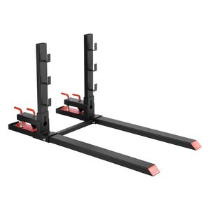 Forche per Trattore Resistenti da 1800 kg, Lunghezza Totale 152 cm, Forche per Pallet a Morsetto con Barra Anti-Ribaltamento, Accessori Regolabili per Carrelli Elevatori - Product Image 1